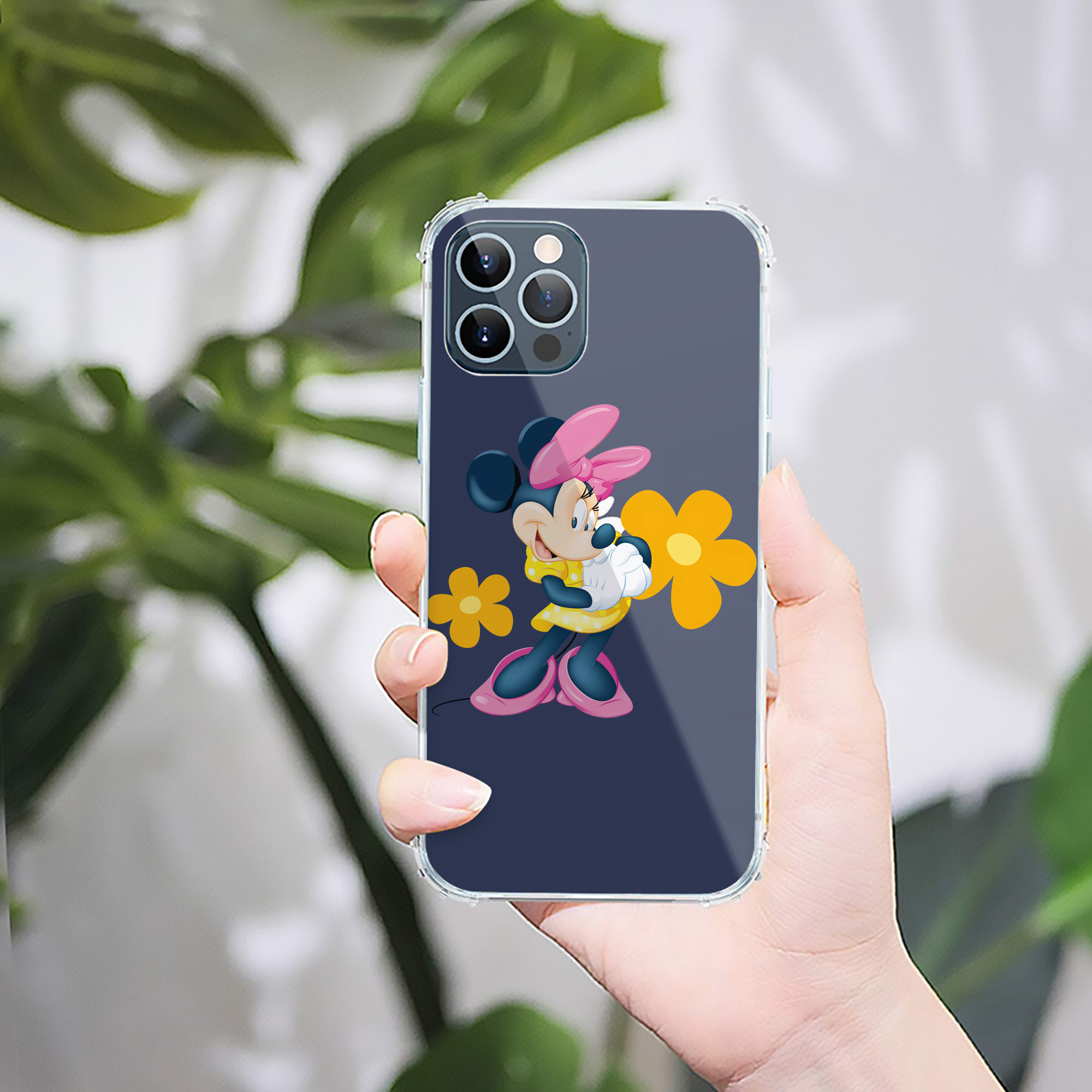 （画像用） ミッキーマウス Mickey Mouse 【iPhone 12シリーズ対応】透明スマホケース（クリアソフトケース）